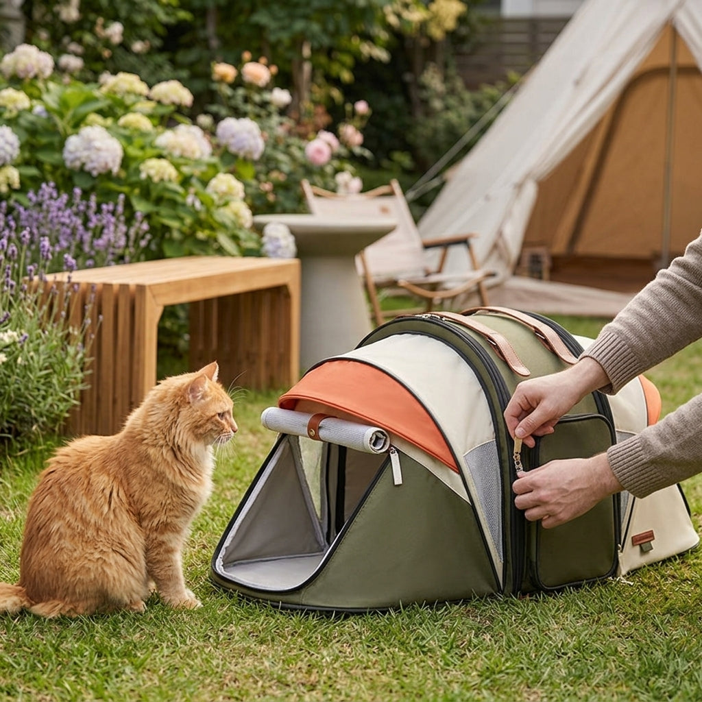 Catvera Foldable Cat Carrier Tent - Transform Your Pet's Travel Experience