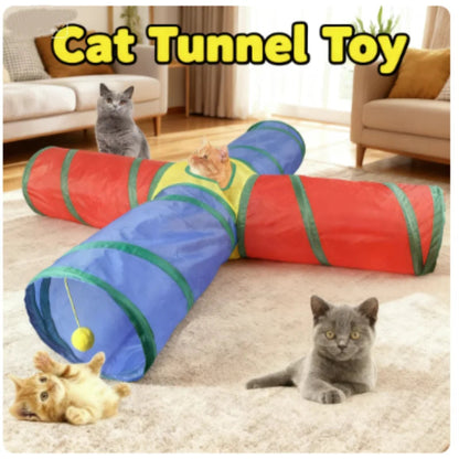 Catvera Foldable Cat Tunnel System - Image 1|||PROMPT|||Original clean product image