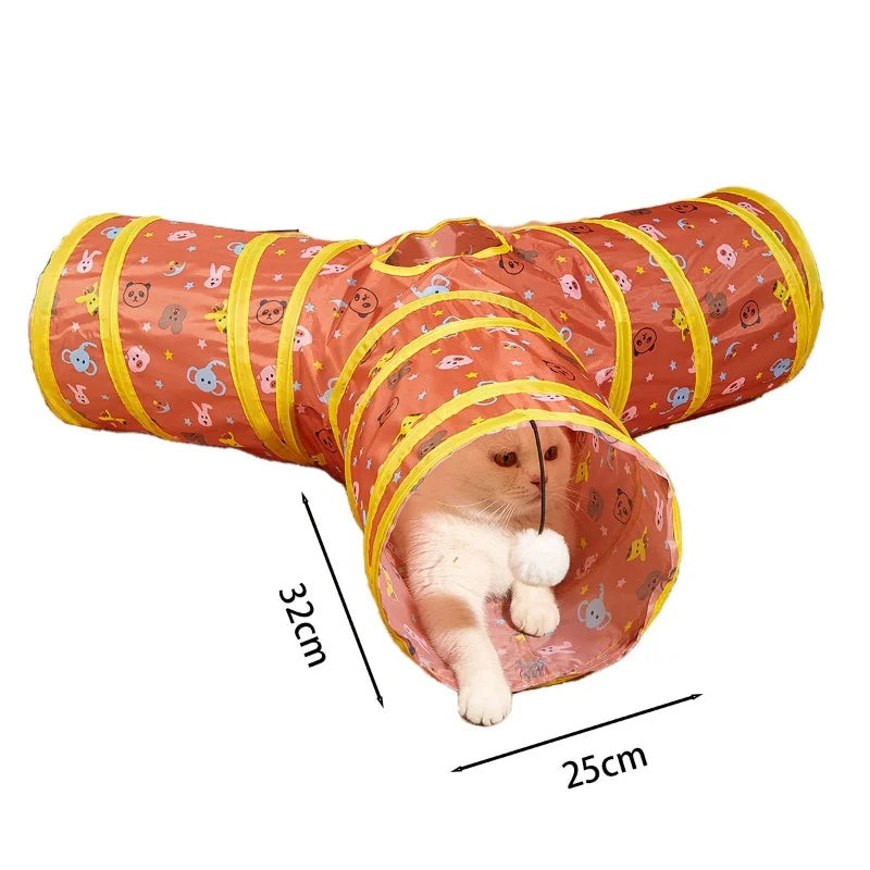 Catvera Foldable Cat Tunnel System - Image 11|||PROMPT|||Original clean product image