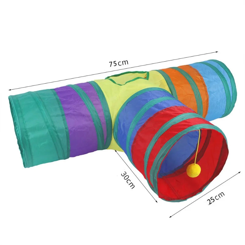 Catvera Foldable Cat Tunnel System - Image 7|||PROMPT|||Original clean product image