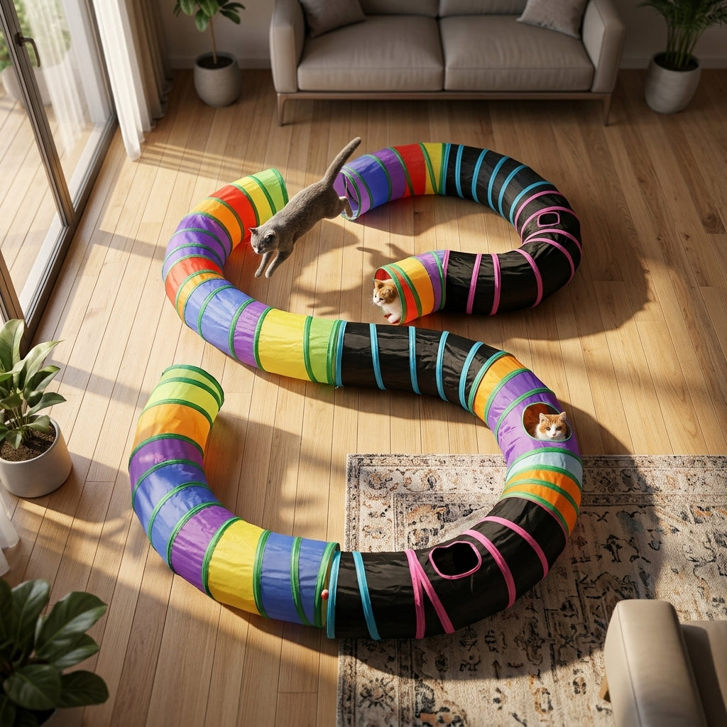 Catvera Foldable Cat Tunnel System - Main Product Image