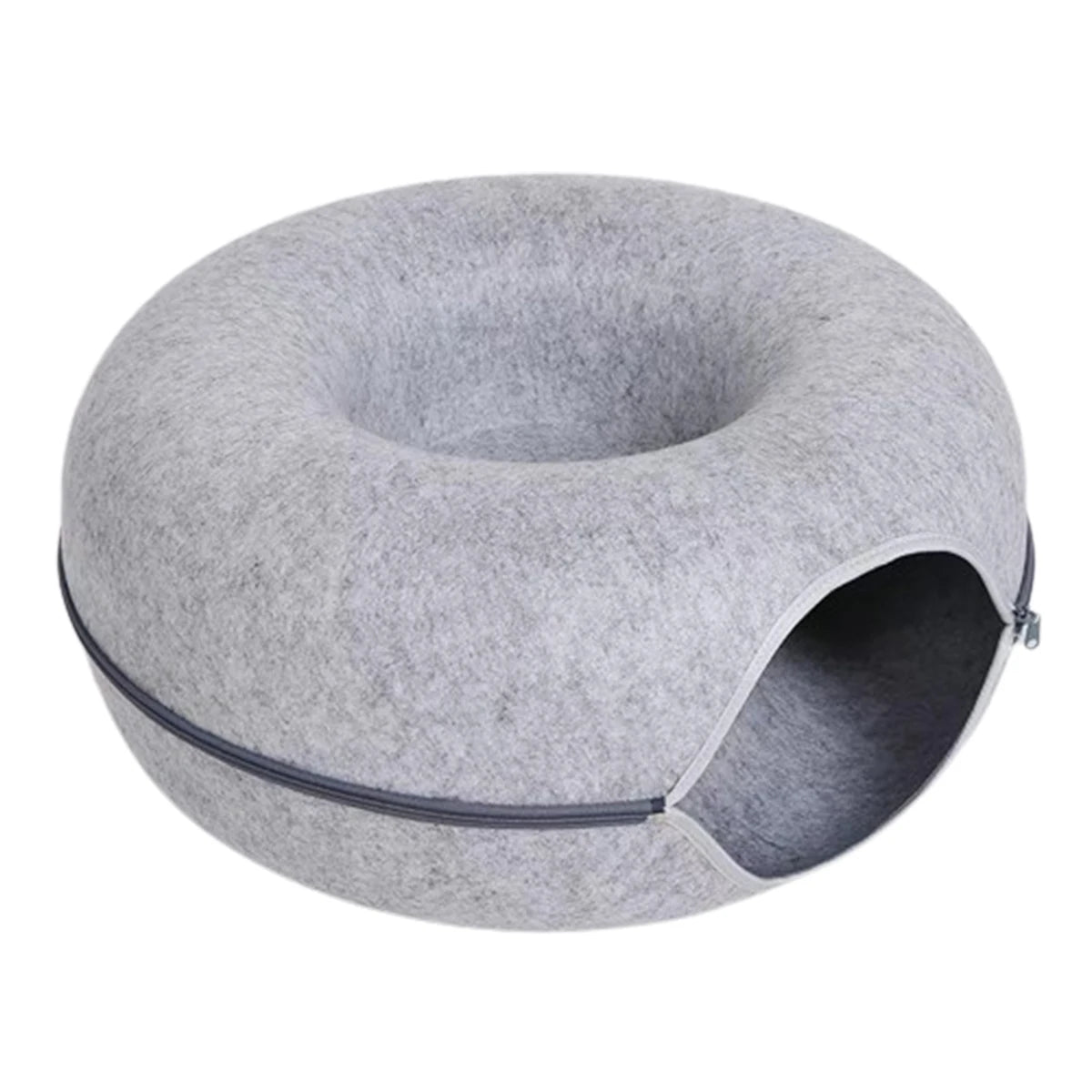 Catvera Foldable Felt Cat Tunnel Bed - Image 9|||PROMPT|||Original clean product image