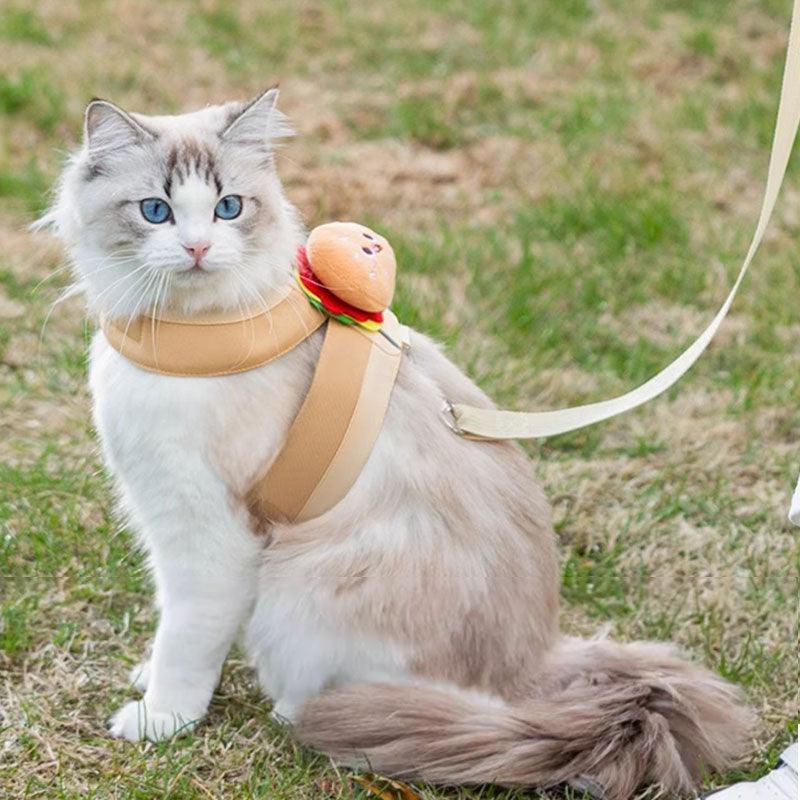Catvera Food Design Cat Harness Leash - Image 7|||PROMPT|||Original clean product image