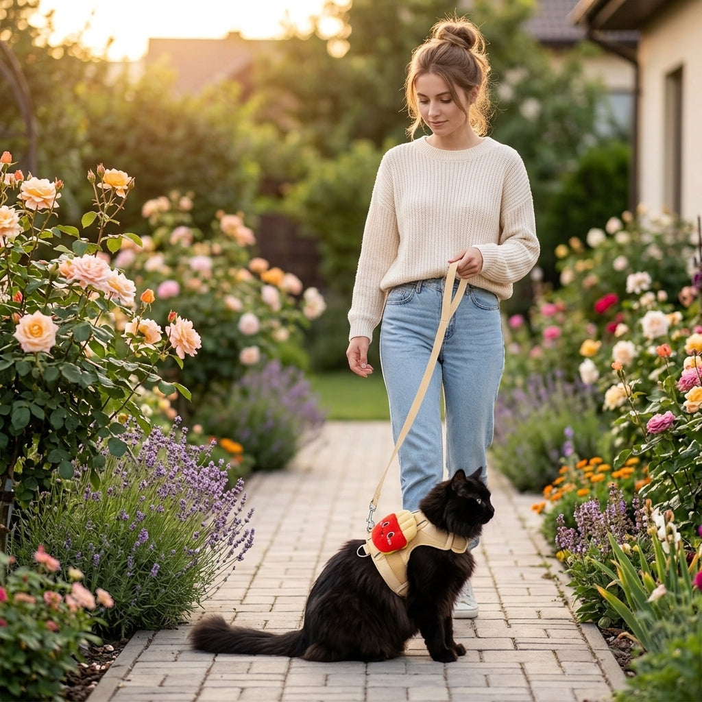 Catvera Food Design Cat Harness Leash - Comfort & Style Design