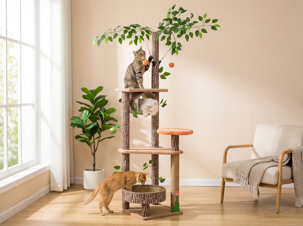 Catvera Forest Cat Climbing Tree - Endless Entertainment in Every Corner