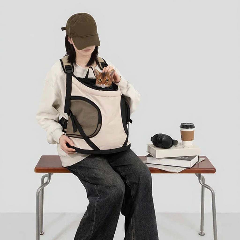 Catvera Front Cat Carrier Backpack - Image 10|||PROMPT|||Cleaned image. Original analysis: Found 1 logo on the cap and 1 brand name on the book spine