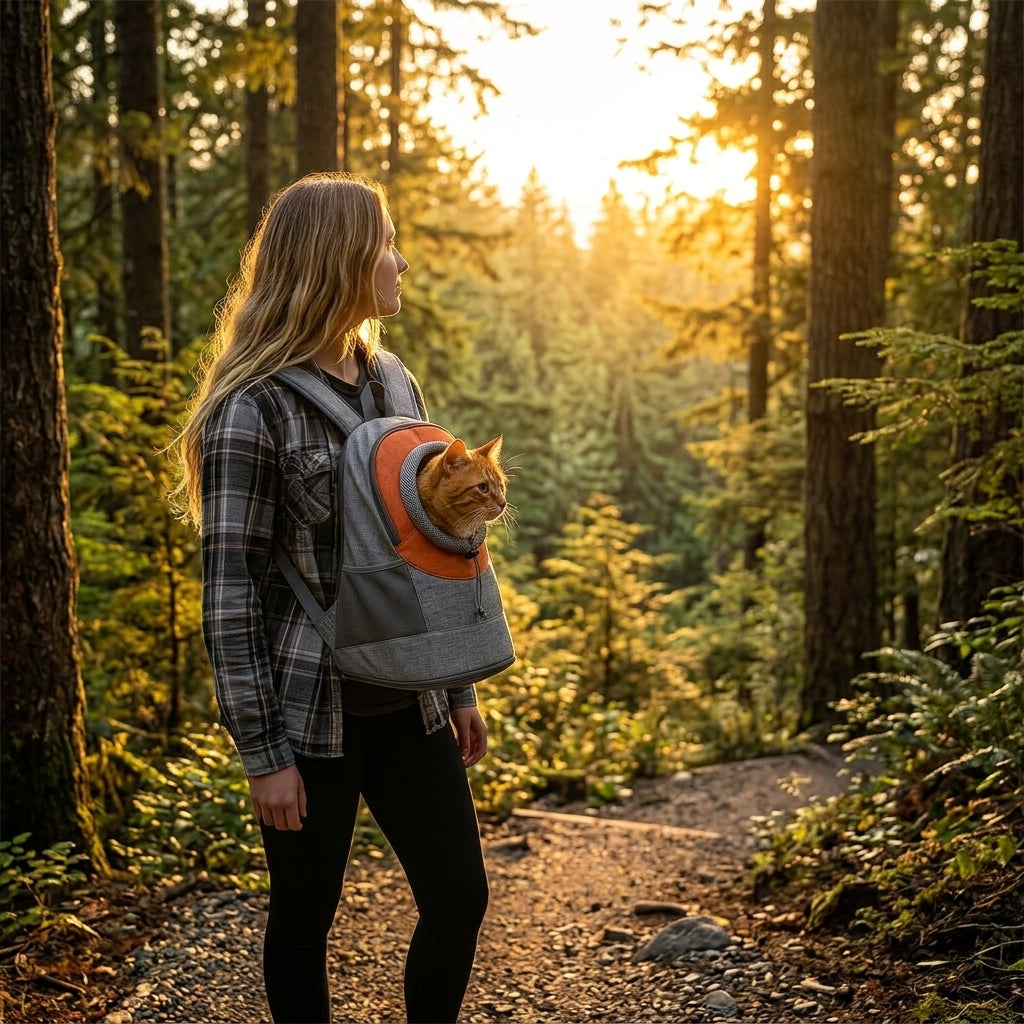 Catvera Front Chest Cat Carrier Backpack - Main Product Image
