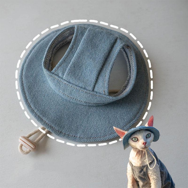 Catvera Hairless Cat Sun Hat - Image 11|||PROMPT|||Original clean product image