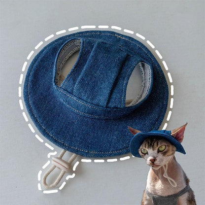 Catvera Hairless Cat Sun Hat - Image 14|||PROMPT|||Original clean product image