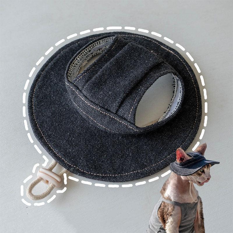 Catvera Hairless Cat Sun Hat - Image 16|||PROMPT|||Original clean product image