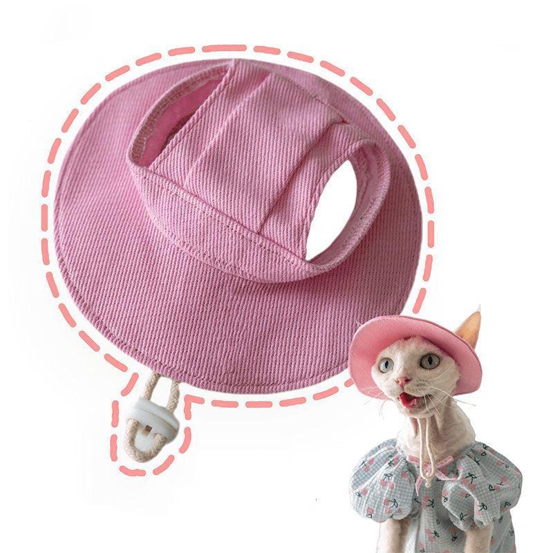 Catvera Hairless Cat Sun Hat - Image 2|||PROMPT|||Original clean product image
