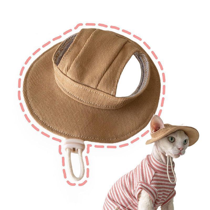 Catvera Hairless Cat Sun Hat - Image 5|||PROMPT|||Original clean product image