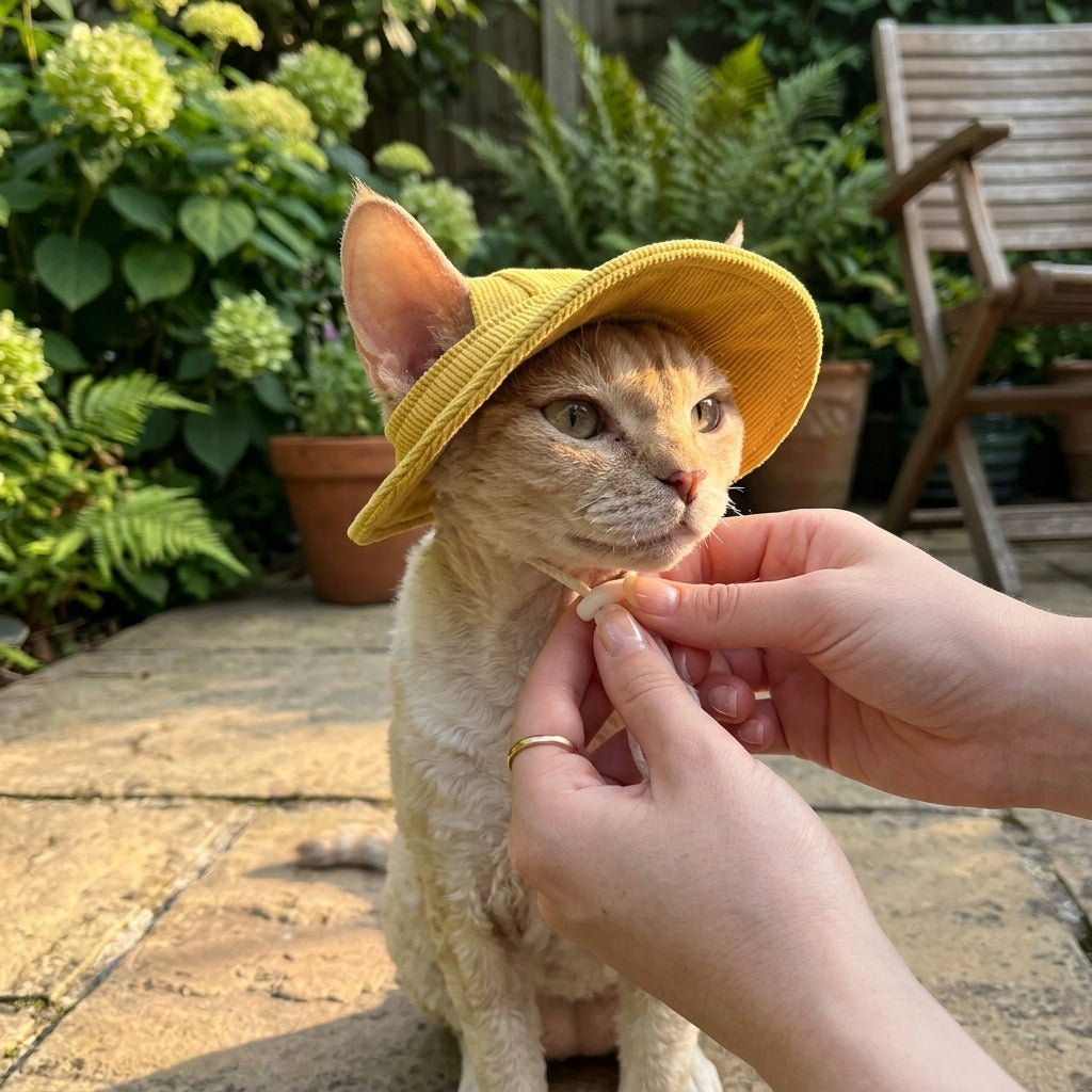 Catvera Hairless Cat Sun Hat - Premium Sun Protection Technology