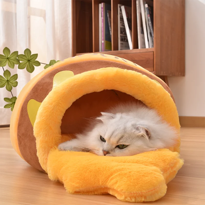 Catvera Honey Jar Cat Tunnel - Image 2|||PROMPT|||Original clean product image