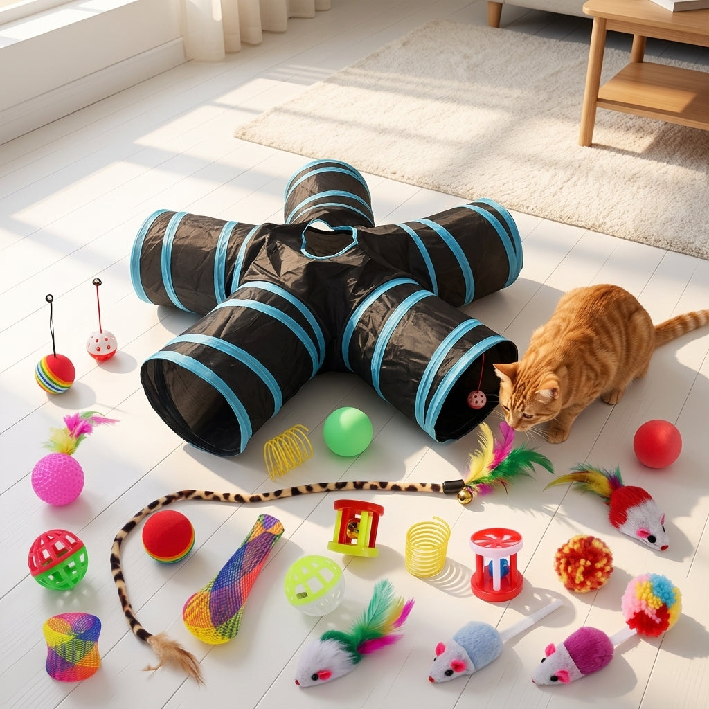 Catvera Interactive Cat Toy Set - Complete Entertainment Arsenal