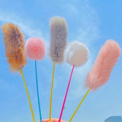 Catvera Interactive Feather Bell Teaser Wand - Image 6|||PROMPT|||Cleaned image. Original analysis: found 1 watermark text overlay