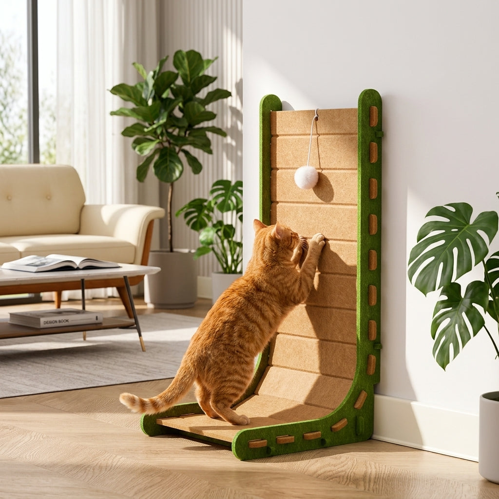 Catvera L-Shape Vertical Scratch Tower - Main Product Image
