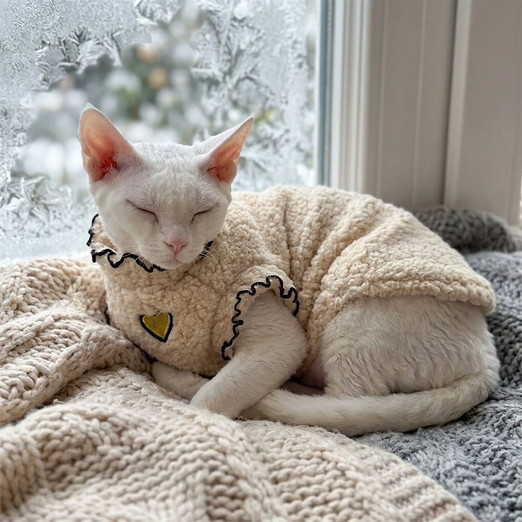 Catvera Lambswool Sphynx Cat Sweater - Superior Warmth Technology