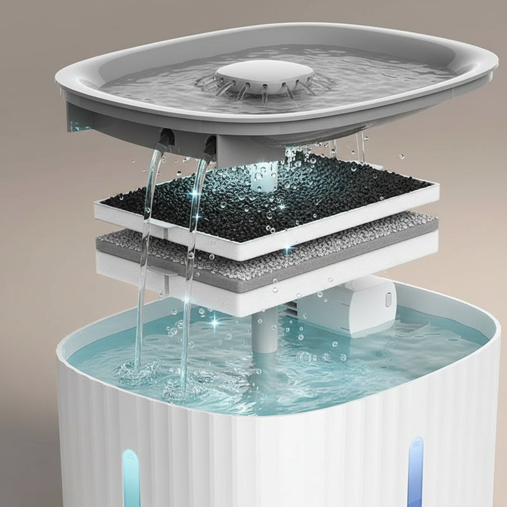 Catvera LED Smart Cat Water Fountain - Advanced Hydration Technology