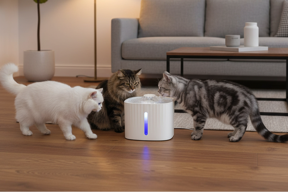 Catvera LED Smart Cat Water Fountain - Smart Design Features