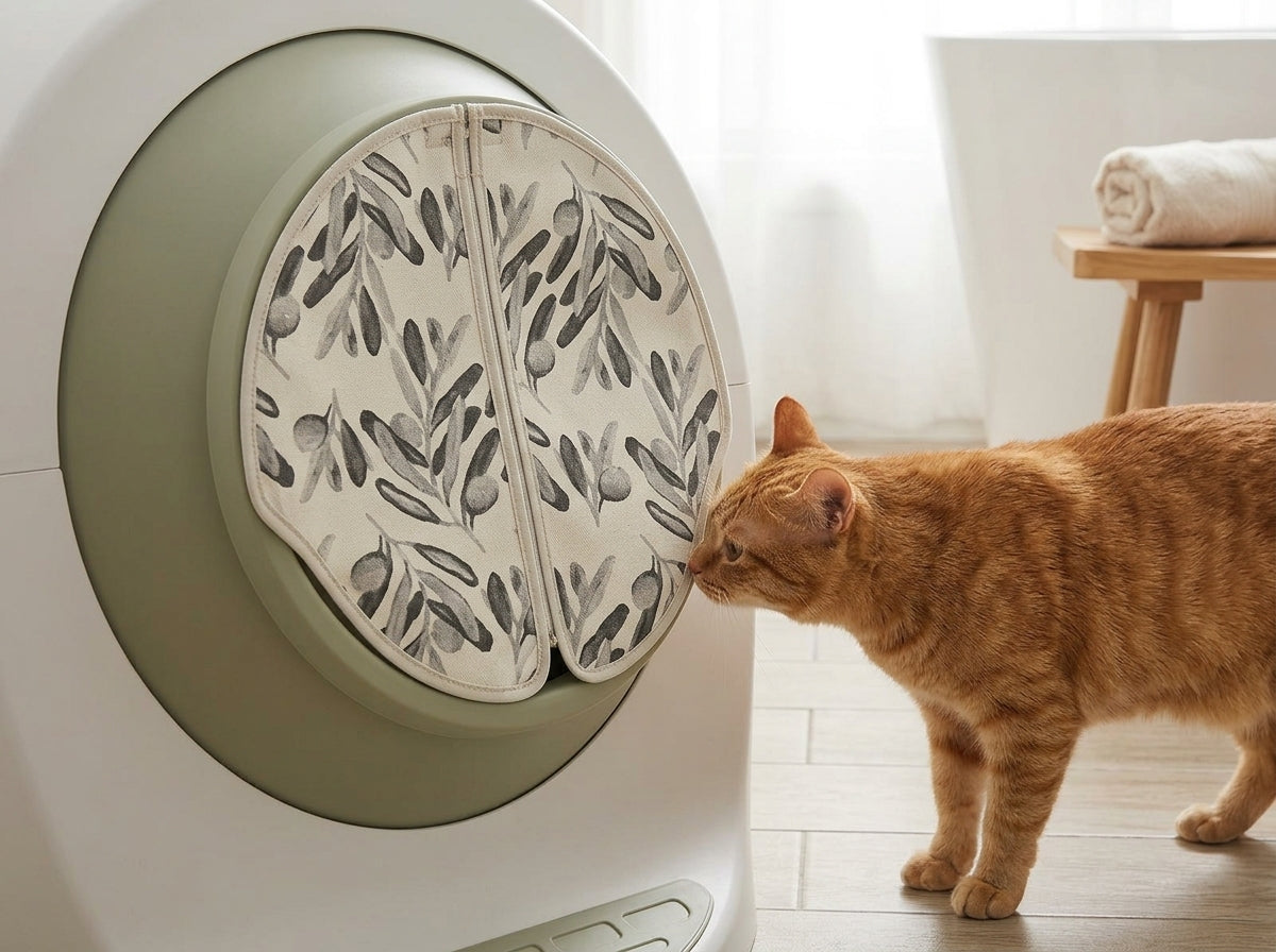 Catvera Litter Box Privacy Curtain - Premium Odor Control Technology
