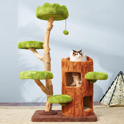 Catvera Luxury Multi-Level Cat Tree - Image 4|||PROMPT|||Original clean product image
