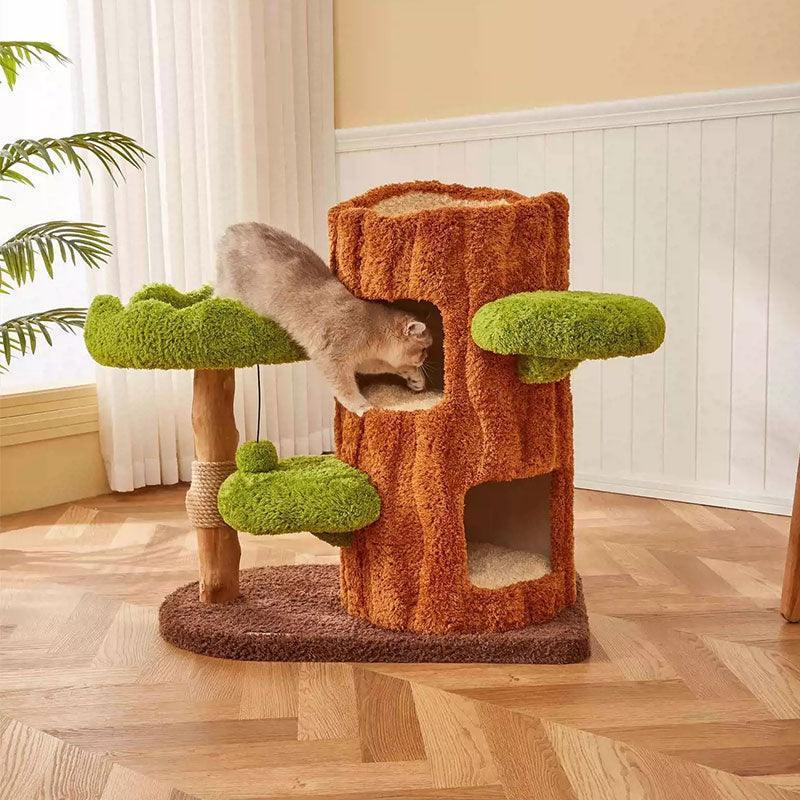 Catvera Luxury Multi-Level Cat Tree - Image 9|||PROMPT|||Original clean product image