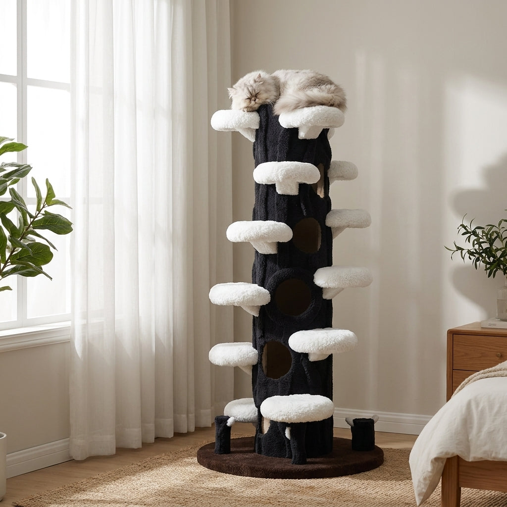 Catvera Luxury Tree Cat Climbing Tower - Premium Comfort Materials