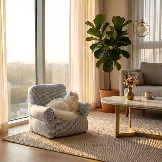 Catvera Miniature Armchair Cat Sofa Bed - Image 1|||PROMPT|||Original clean product image