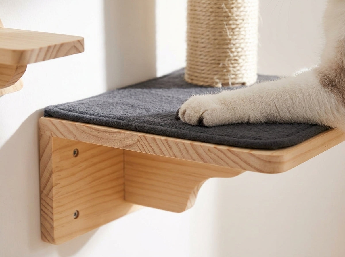 Catvera Modular Cat Wall Climbing System - Premium Pine Wood Construction