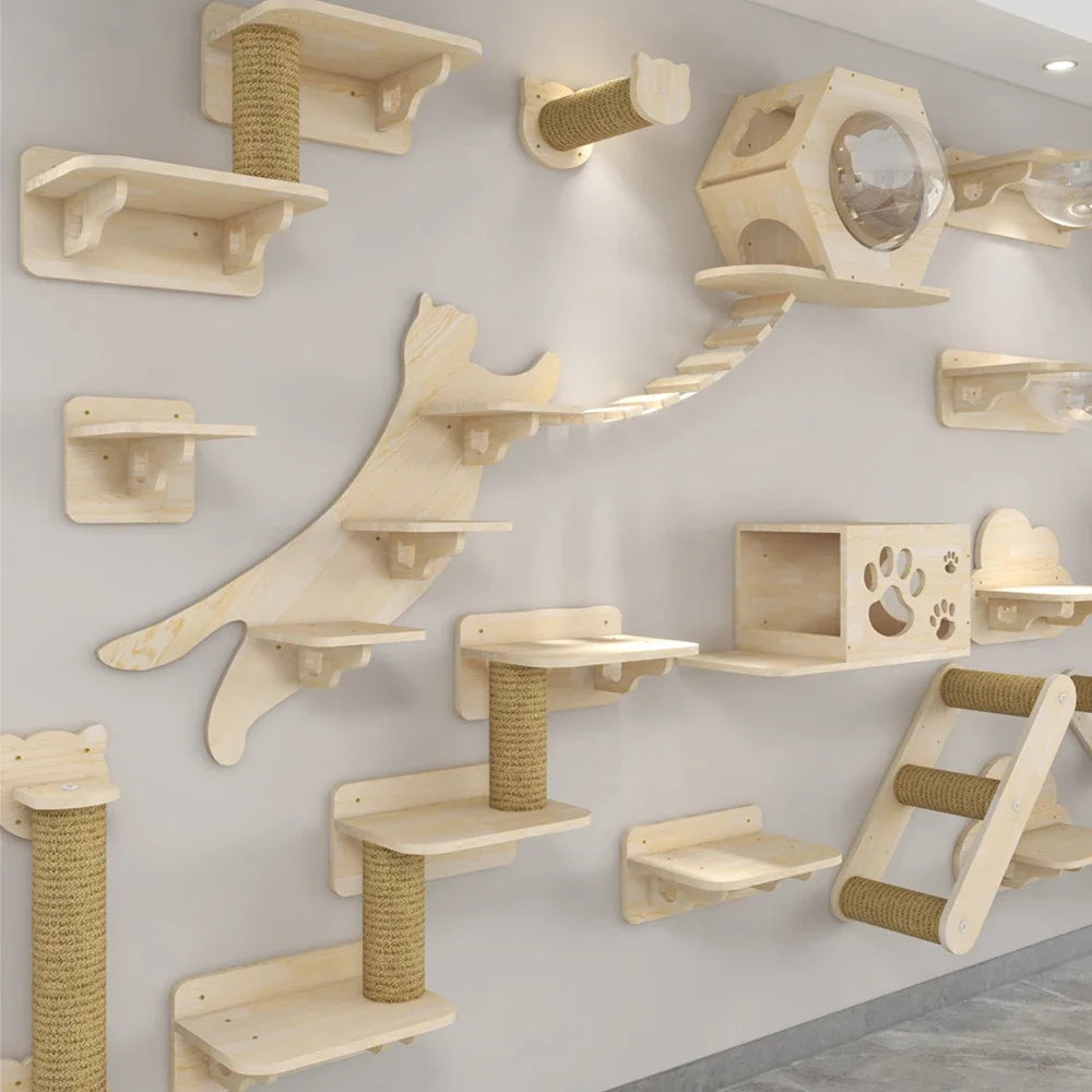 Catvera Modular Wall Cat Climbing System - Image 5|||PROMPT|||Original clean product image