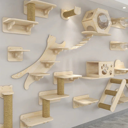 Catvera Modular Wall Cat Climbing System - Image 5|||PROMPT|||Original clean product image