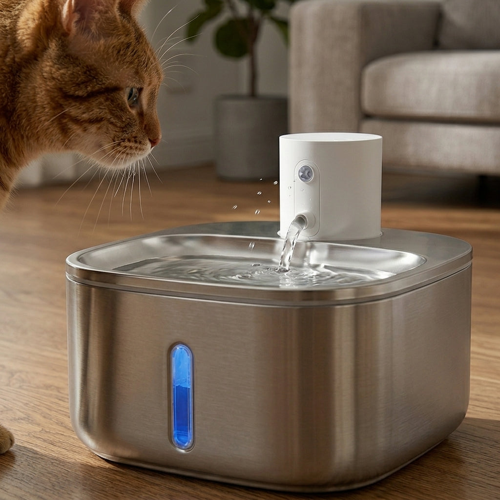 Catvera Motion Sensor Water Fountain - Smart Motion Technology