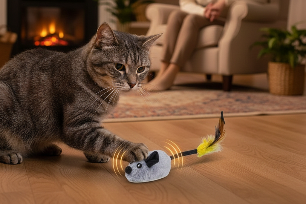 Catvera Mouse Motion Interactive Cat Toy - Safe & Easy Operation
