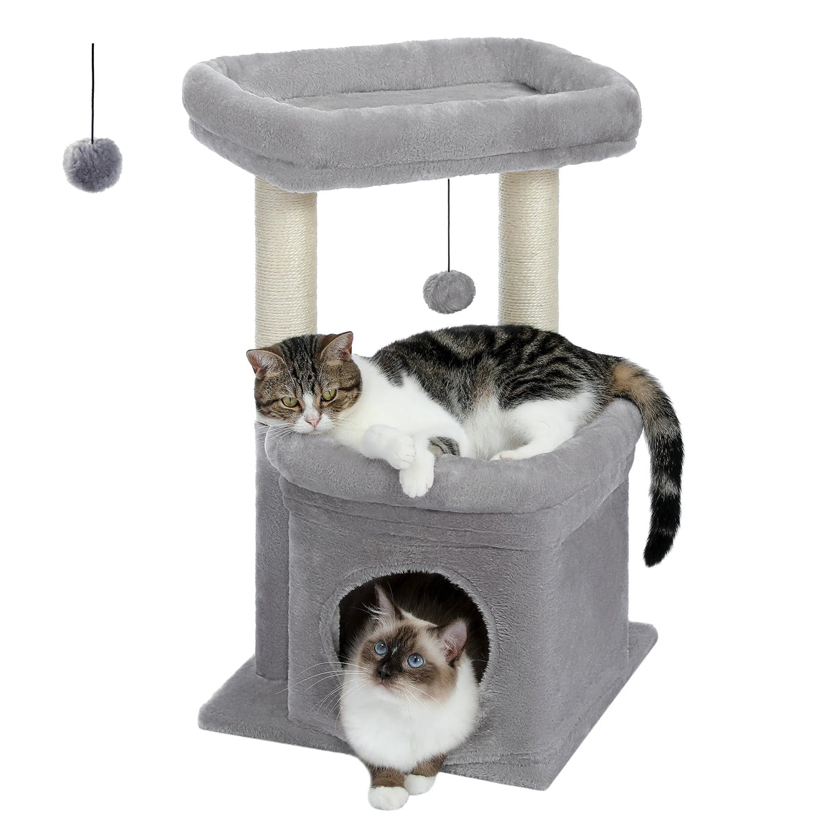 Catvera Multi-Level Cat Tree Tower - Image 10|||PROMPT|||Original clean product image