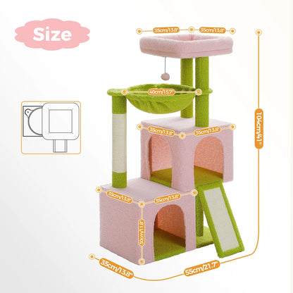 Catvera Multi-Level Cat Tree Tower - Image 11|||PROMPT|||Original clean product image
