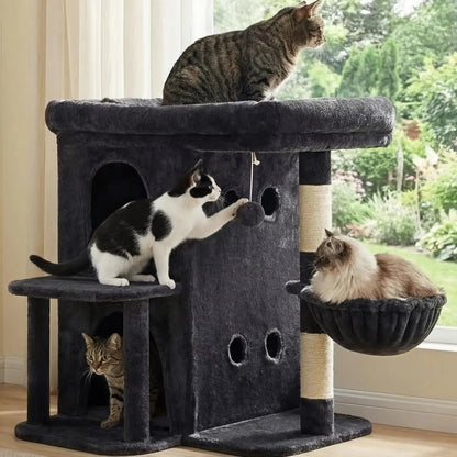Catvera Multi-Level Cat Tree Tower - Image 3|||PROMPT|||Original clean product image