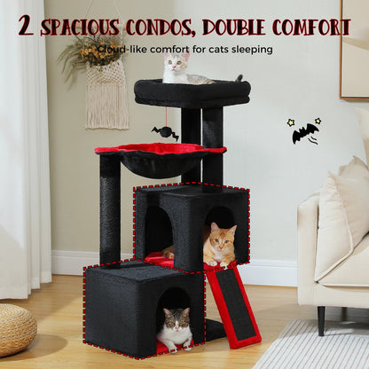 Catvera Multi-Level Cat Tree Tower - Image 5|||PROMPT|||Original clean product image
