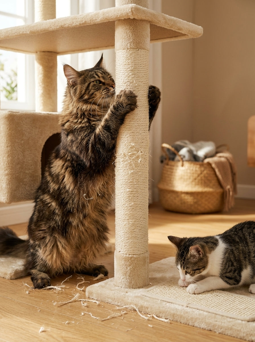 Catvera Multi-Level Cat Tree Tower - Premium Scratching Experience