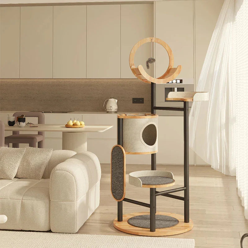 Catvera Multi-Level Steel Cat Tree - Image 14|||PROMPT|||Original clean product image
