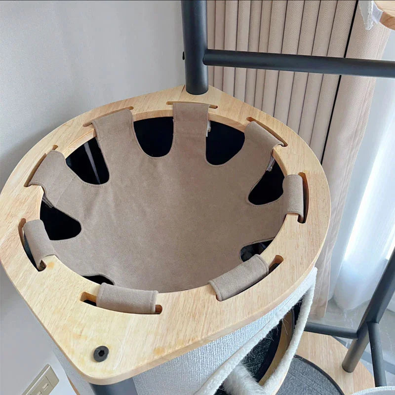 Catvera Multi-Level Steel Cat Tree - Image 15|||PROMPT|||Original clean product image