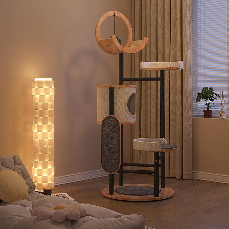 Catvera Multi-Level Steel Cat Tree - Image 2|||PROMPT|||Original clean product image