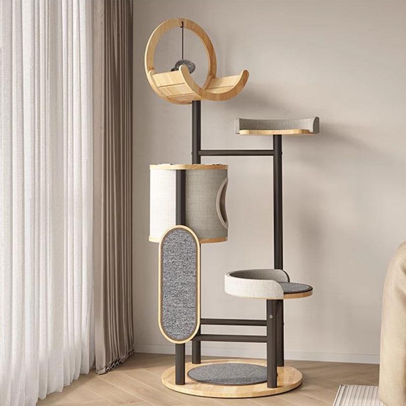 Catvera Multi-Level Steel Cat Tree - Image 5|||PROMPT|||Original clean product image