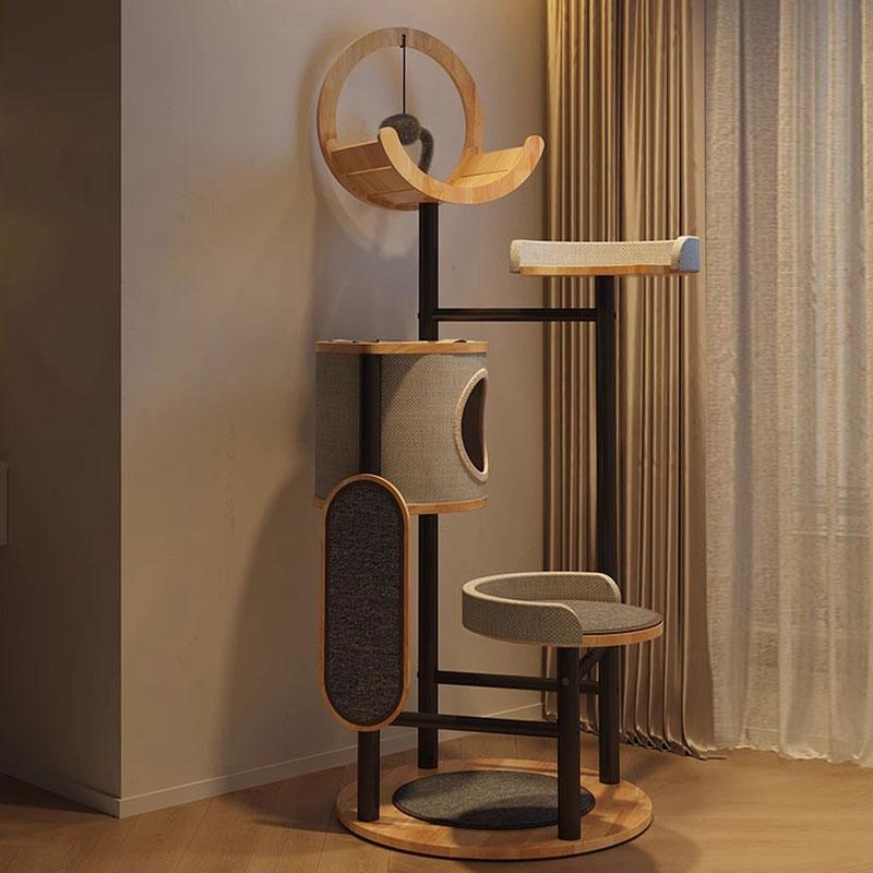 Catvera Multi-Level Steel Cat Tree - Image 7|||PROMPT|||Original clean product image