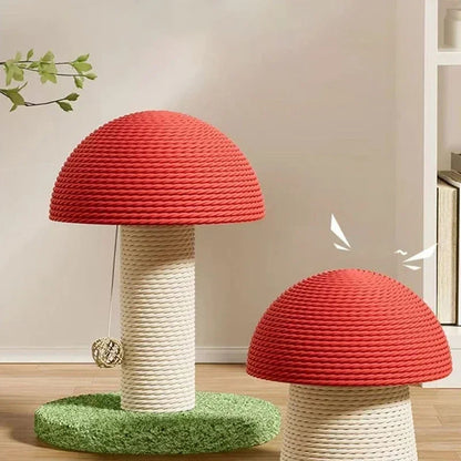 Catvera Mushroom Cat Scratching Post - Image 1|||PROMPT|||Original clean product image