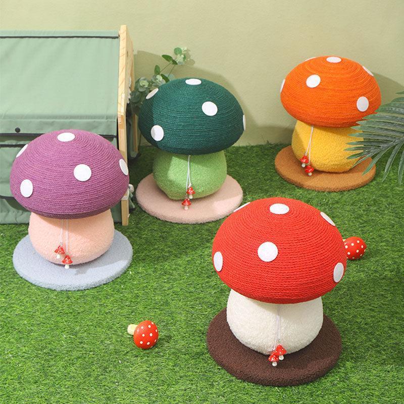 Catvera Mushroom Cat Scratching Tree - Image 7|||PROMPT|||Original clean product image
