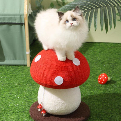 Catvera Mushroom Cat Scratching Tree - Image 8|||PROMPT|||Original clean product image