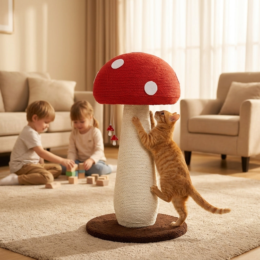 Catvera Mushroom Cat Scratching Tree - Section 2