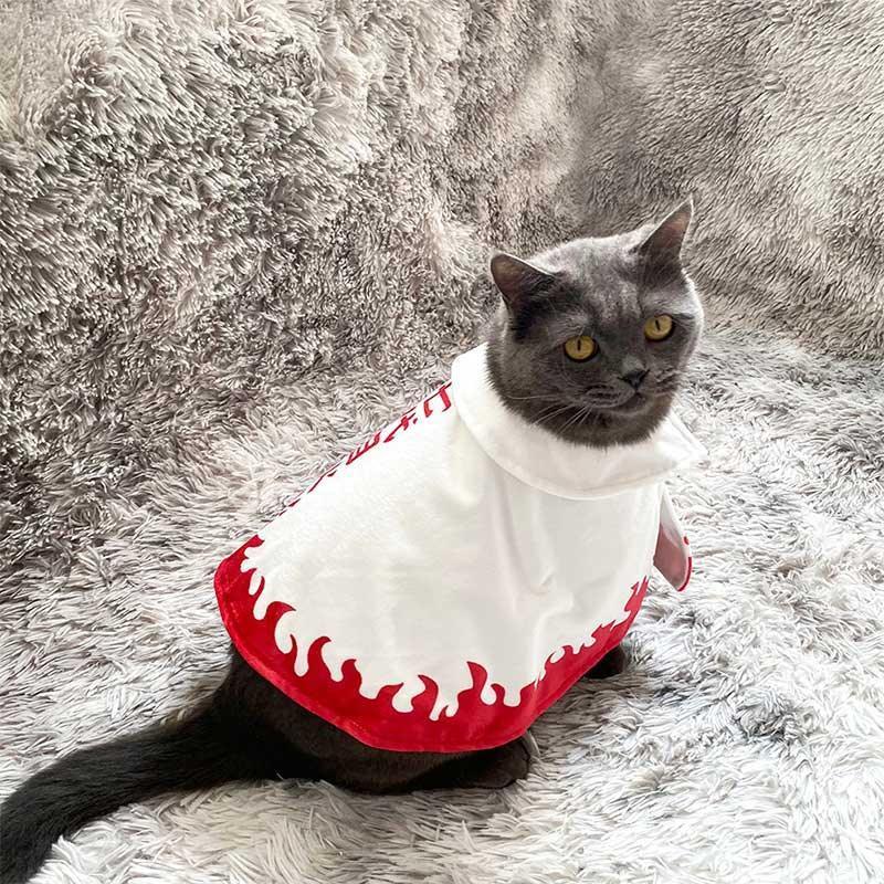 Catvera Naruto Anime Cat Cosplay Cape - Image 9|||PROMPT|||Original clean product image