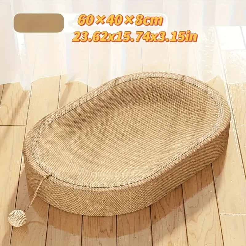 Catvera Natural Sisal Scratching Mat - Image 3|||PROMPT|||Original clean product image